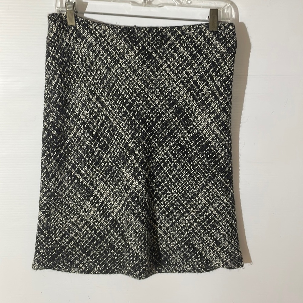 H&M Black and White A-Line Skirt